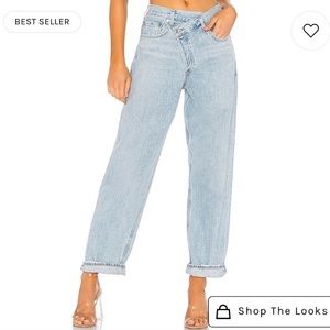 AGOLDE | 00 CRISS CROSS ASYMMETRIC HEM JEANS 23